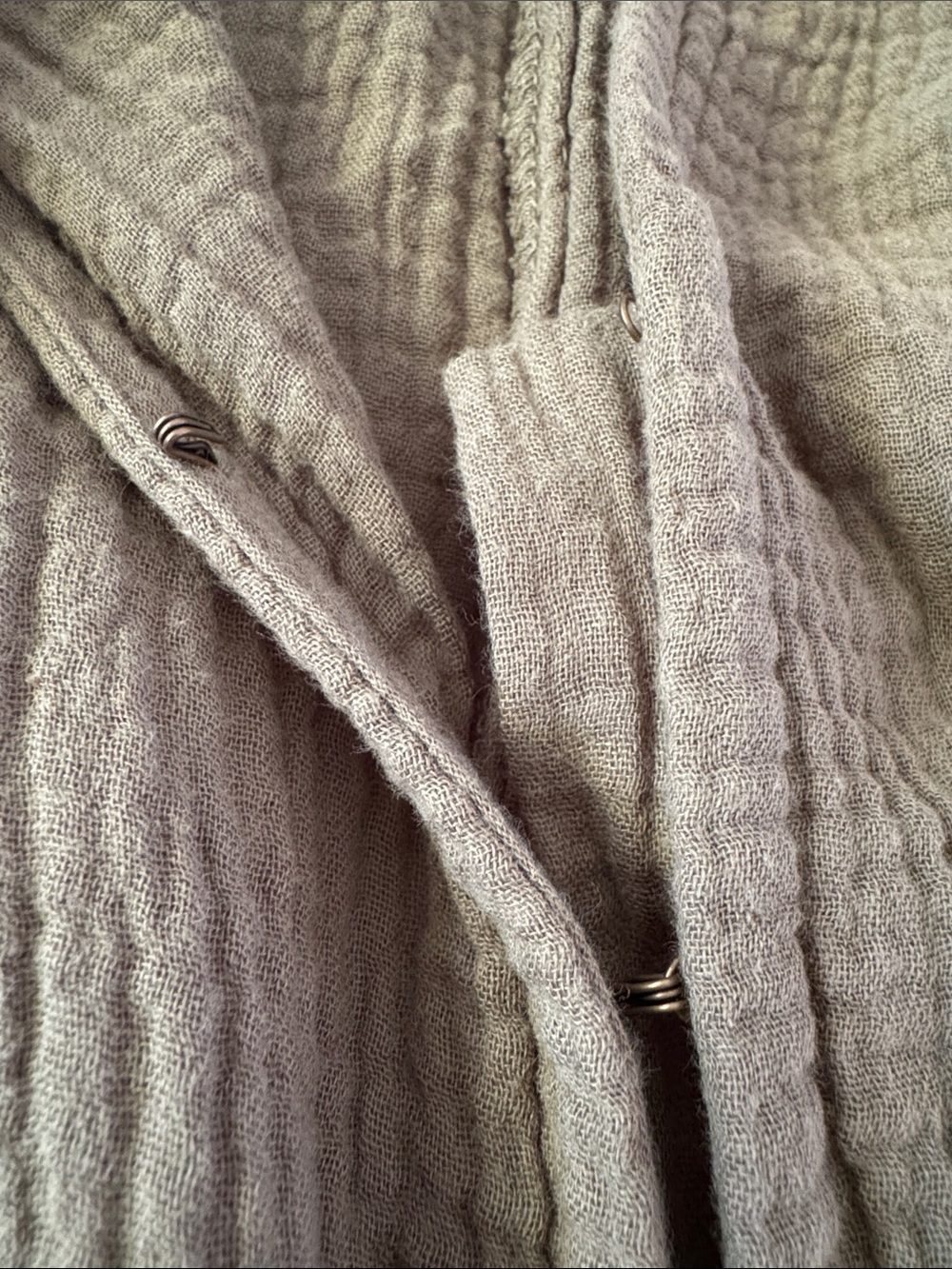 GAP Olive Gauze Short-Sleeve Jumpsuit - Picture 4 of 5